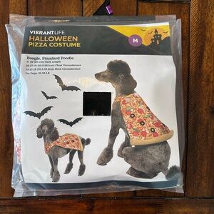 Vibrant Dog Halloween Pizza Costume - Orange